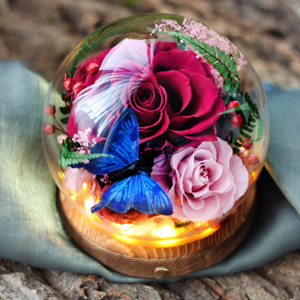 Amazon Eternal Flower Terminado Rose para mamá y maestra Día de la madre Regalo de San Valentín para novias