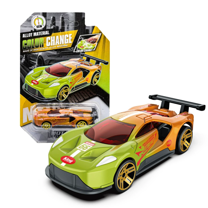 Changyang алюминиевая модель машины 1:64 - гоночная игрушка для мальчиков с термометром, металлический набор