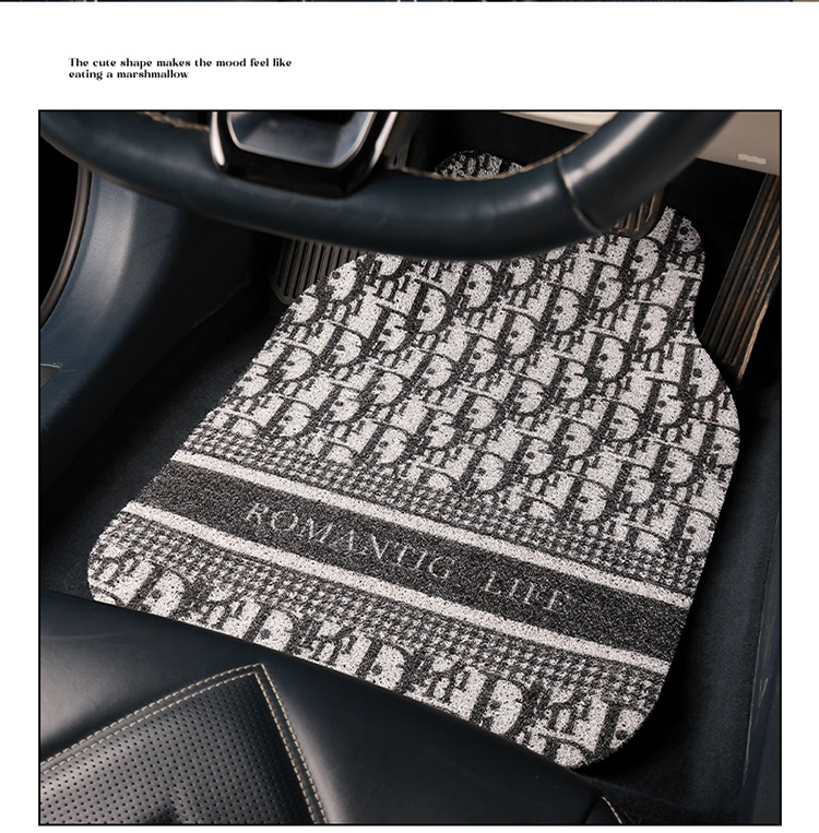 Car Mat Female Main Driving Thickened Silk Ring Model Universal Single Piece Anti-Slip Fixed Car Anti-Dirty Carpet Floor Mat