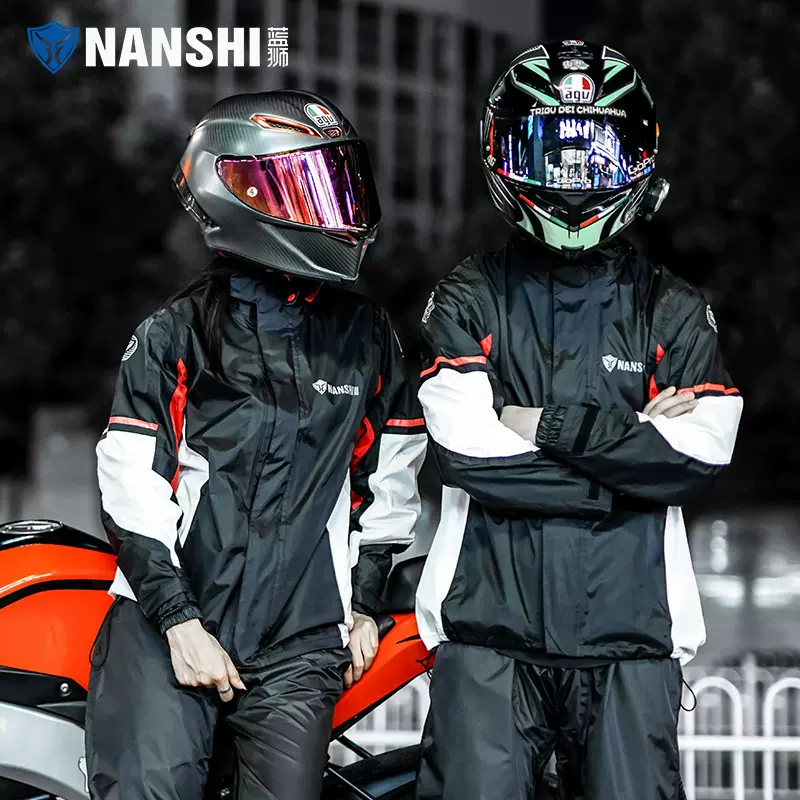 定制摩托车雨衣套装男款分体式女士机车骑行雨衣全身防水防暴雨服