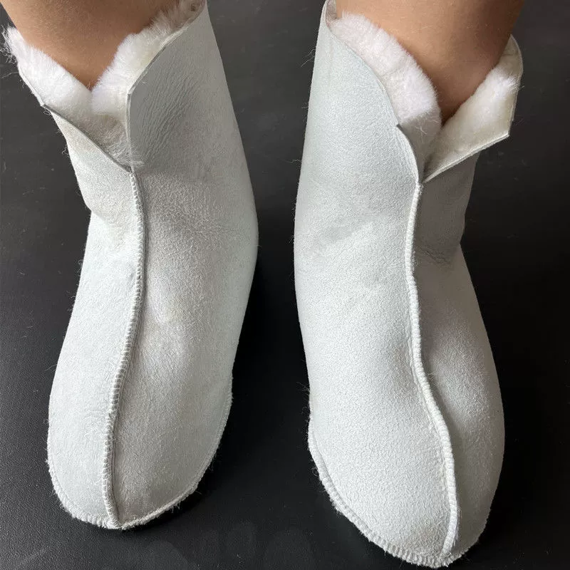 Овчинные носки и меховые в одном мужском и женском холодном теплом труде