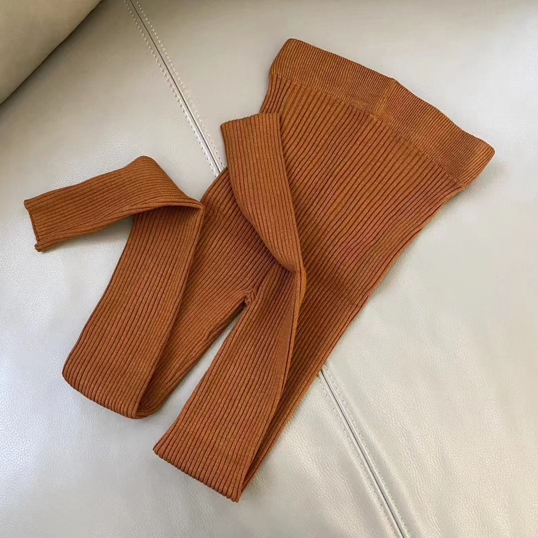 Maillard coreano celebridad en línea ins suave punto polainas pantalones a juego para las mujeres entrega directa de fábrica