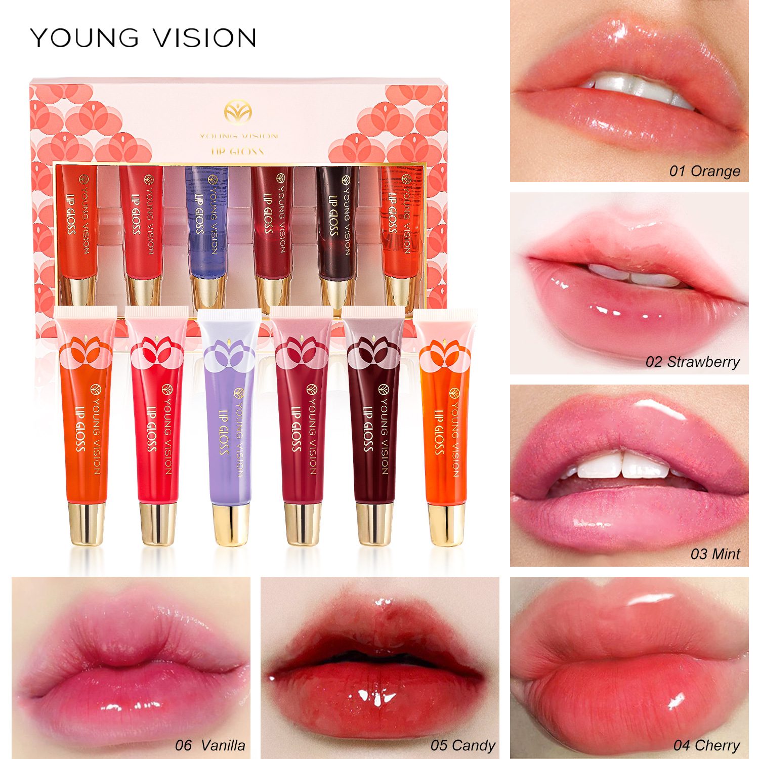 YOUNG VISION Lip Balm Set of 6 Nourishin...