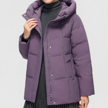 1118羽绒-妈妈款连帽羽绒服-1023（库存不加）
