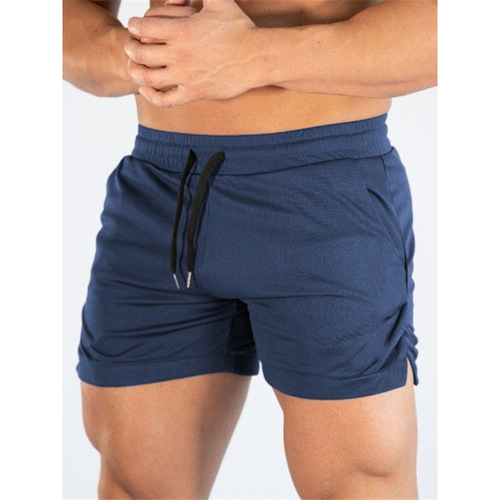 Men's Fitness Shorts Running Training Quick-Drying Mesh Beach Pants Breathable