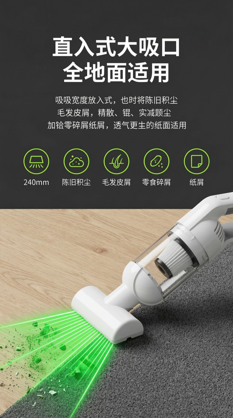 Wireless Vacuum Cleaner for Car and Home Dual-Purpose Blowing and Suction All-In-One Car-Mounted Large Suction Hand Small Portable Super Suction Wholesale