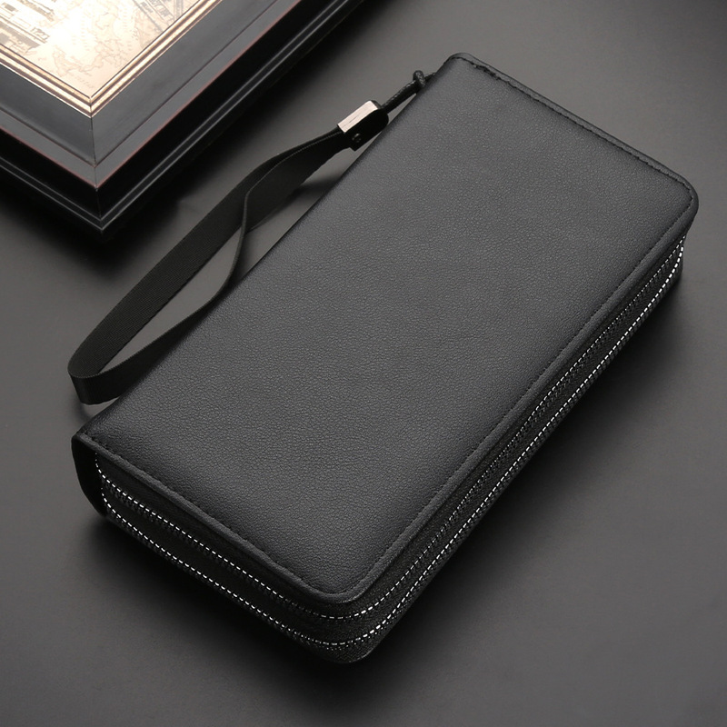 Men's Clutch Bag New Business Zipper Clutch Bag Large Capacity Fashion Clutch Bag Long Wallet Mobile Phone Bag Simple Men's Clutch Bag New Business Zipper Clutch Bag Large Capacity Fashion Clutch Bag Long Wallet Mobile Phone Bag Simple