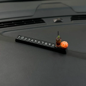 Mini Limon Çayı Avtomobil Telefon Kartı Şirin Müvəqqəti Parkinq Nömrə Nişanı