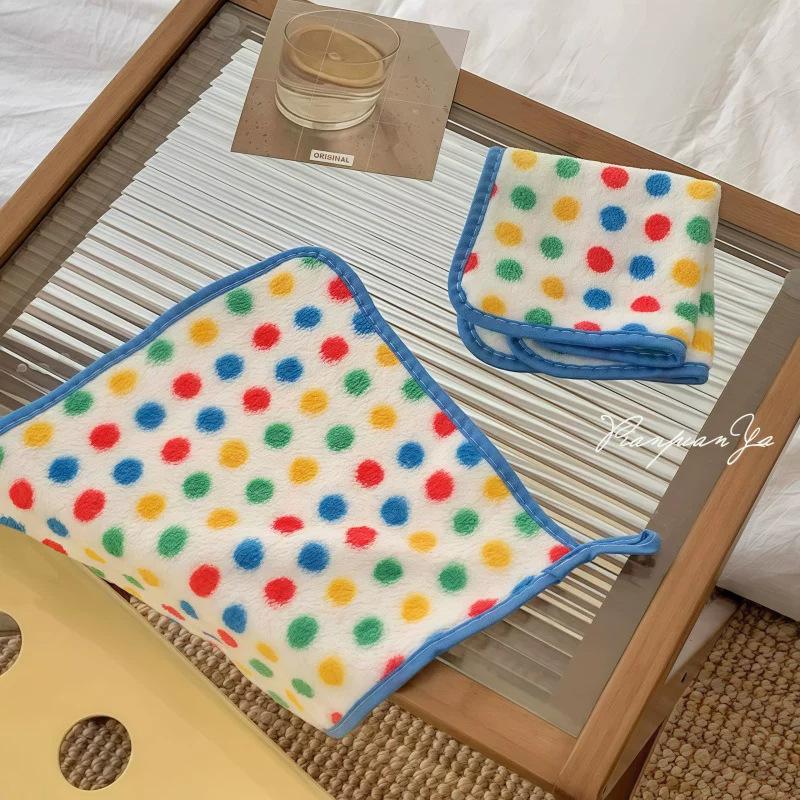 Polka dot cleaning cloths, kitchen cleaning cloths, dishwashing cloths, oil-resistant and absorbent, household cleaning towels, lint-free, and versatile cleaning cloths