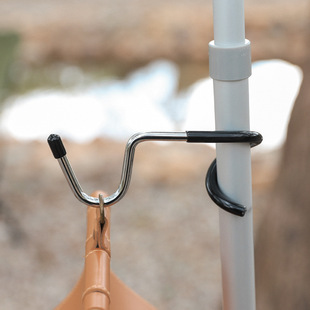 Outdoor camping lamp hook lamp pole hook multifunctional S-type non-slip stainless steel pig tail hook portable rack hook