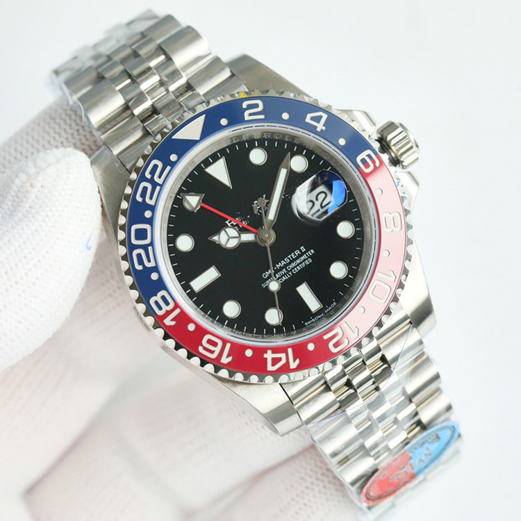 Cross-Border Greenwich Coke Ring Watch Steel Band Submariner Yacht Log Watch Fully Automatic Mechanical Watch Manufacturer Wholesale Cross-Border Greenwich Coke Ring Watch Steel Band Submariner Yacht Log Watch Fully Automatic Mechanical Watch Manufacturer Wholesale
