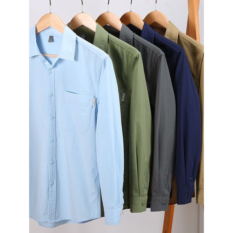 Fashionable Japanese autumn cotton universal retro shirt for leisure