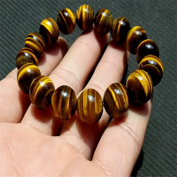 Yellow Tiger Eye stone bracelet Tiger Eye stone bracelet scenic spot stall live broadcast natural yellow tiger eye Tiger Eye stone bracelet bracelet
