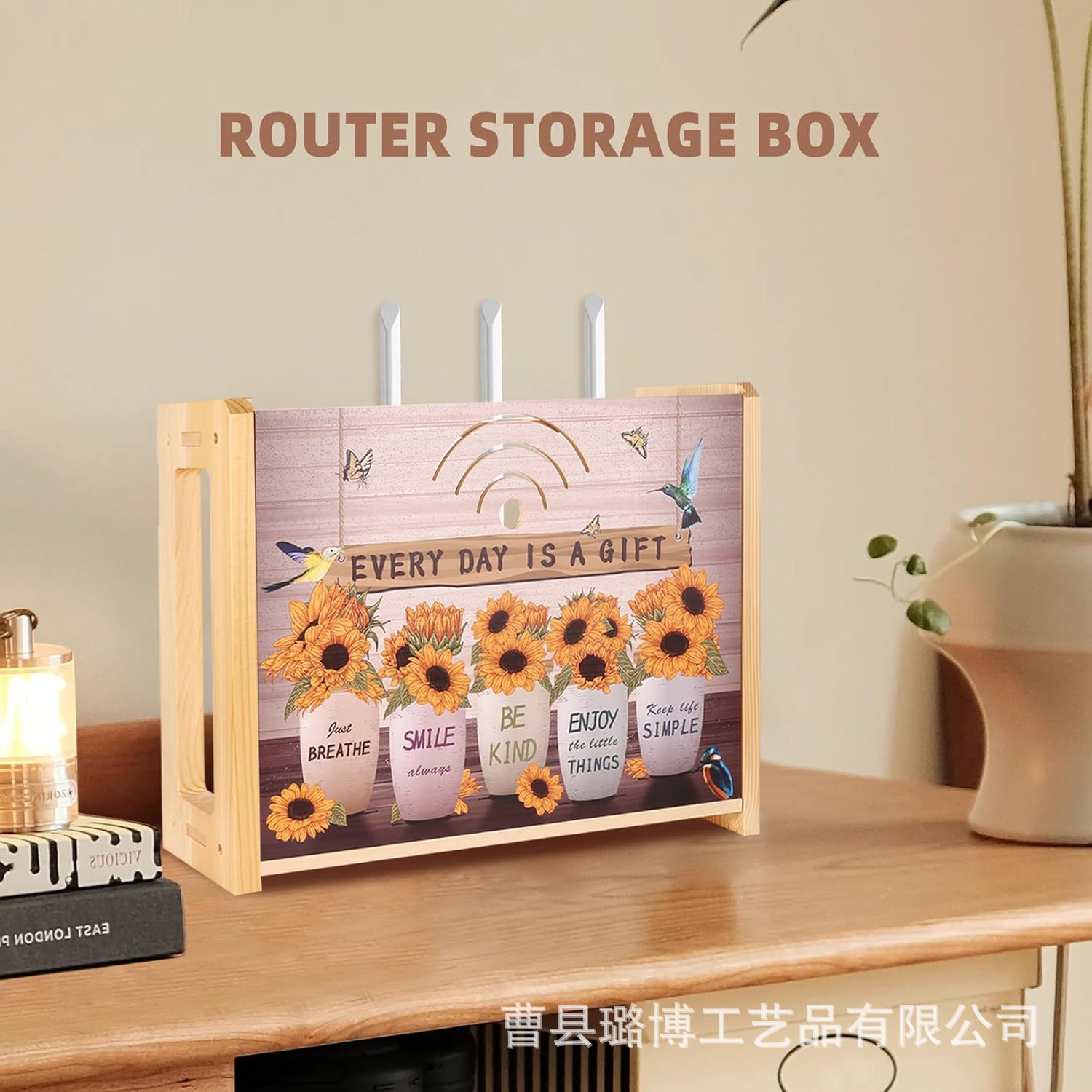 Creative Cross-border Set-top Box Storage Rack Punch-free Wire Arrangement Multifunctional Router Storage Box