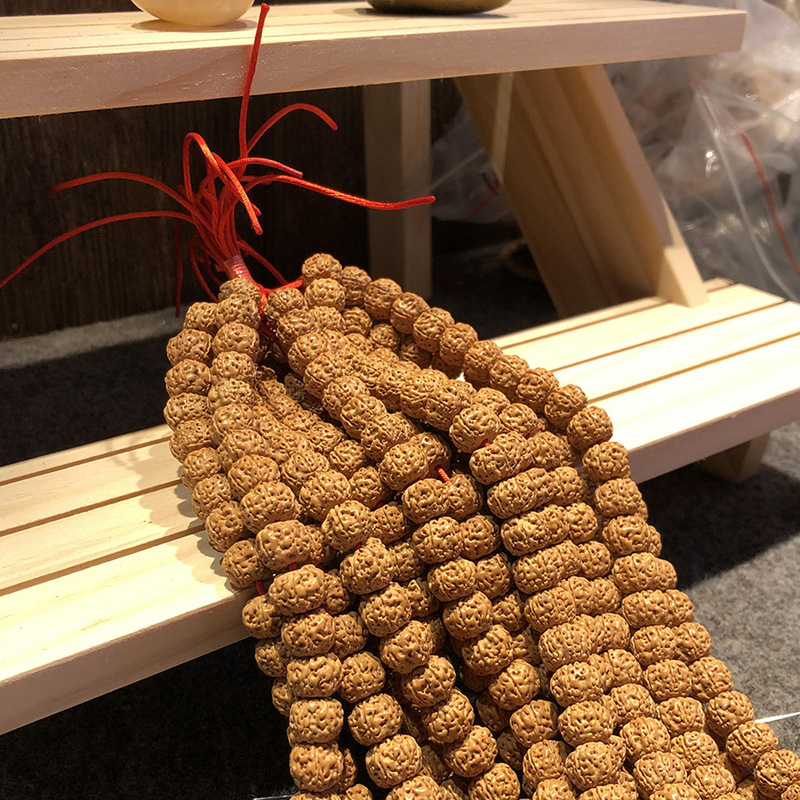 Boutique Ssangyong Pattern Small King Kong Bodhi 108 Bracelets Deep and Clear Burst Meat Short Pile Boutique Pattern Small King Kong Buddha Beads