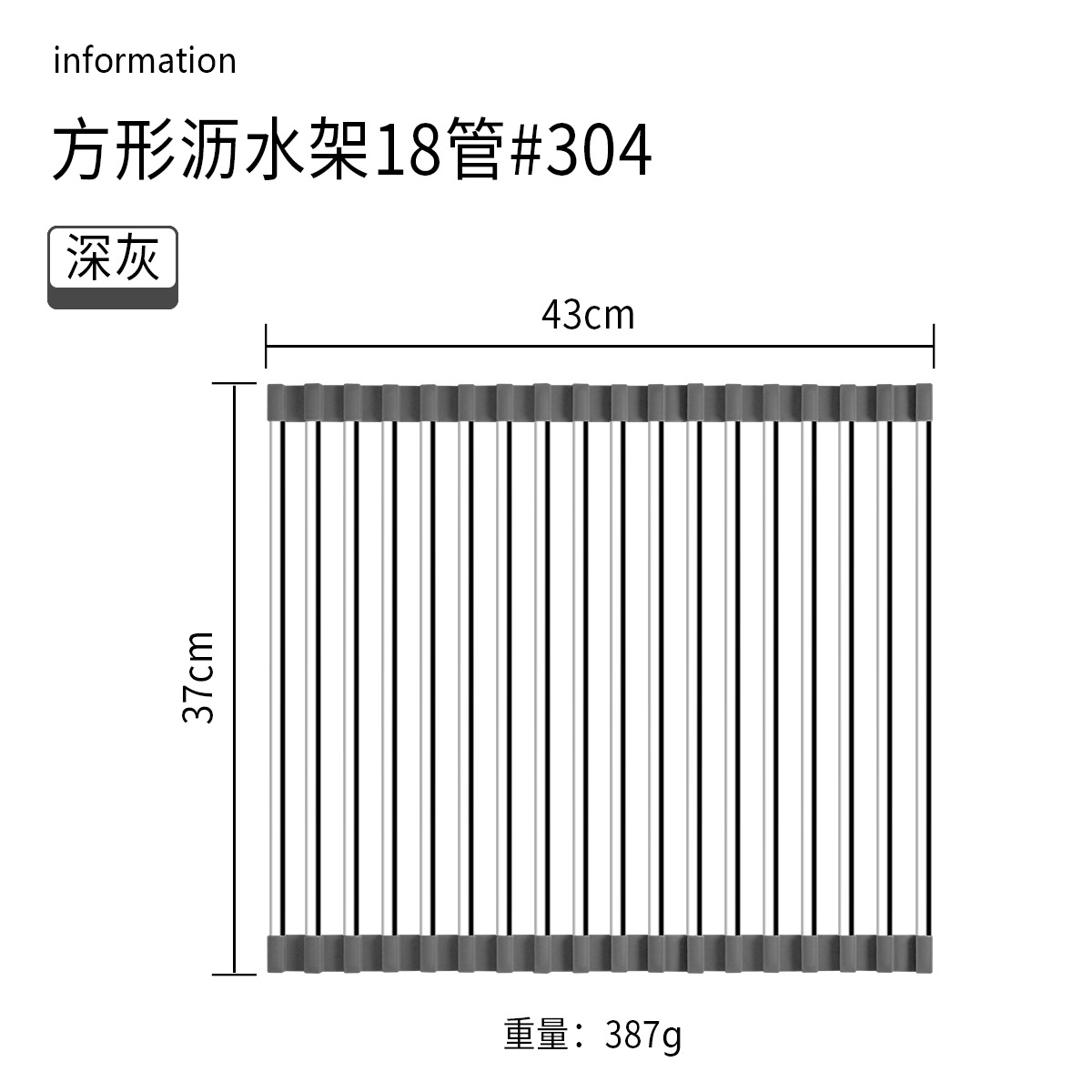 Cocina hogar 304 Escritorio de acero inoxidable integrado plegable tubo cuadrado plato taza obturador fregadero drenaje estante