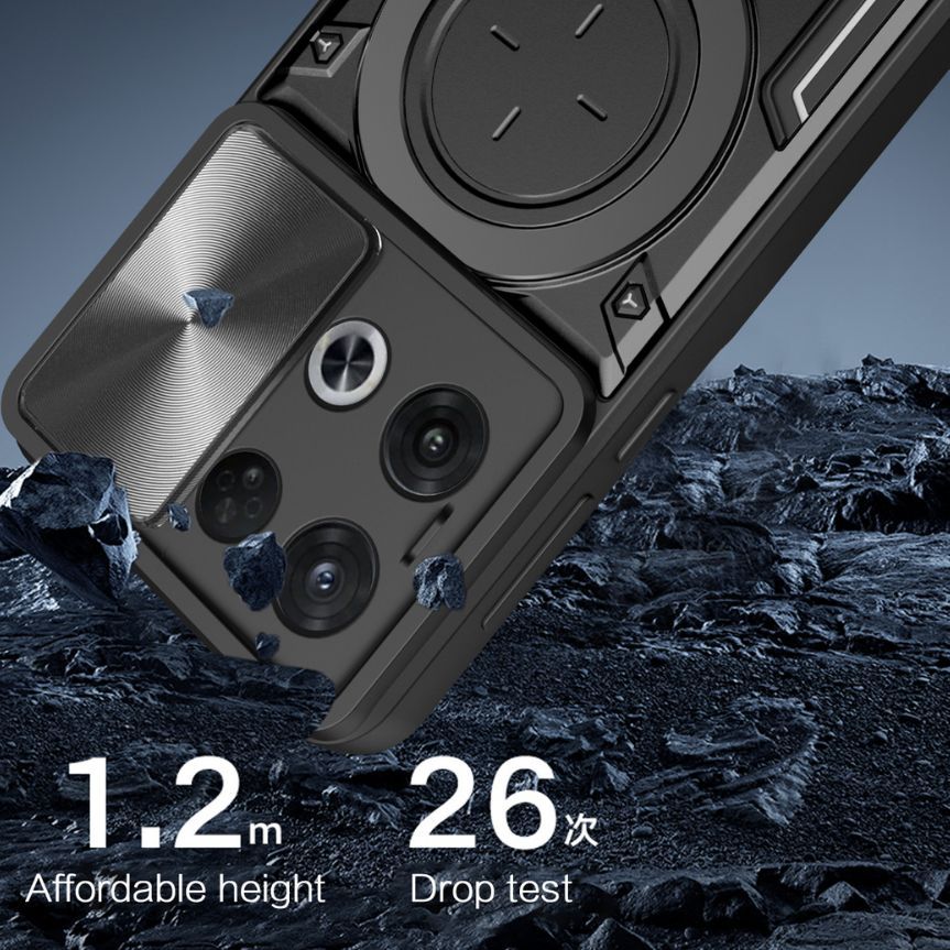 Ventana de empuje de Jiashang para OPPO Realme 13 Pro 12 funda para teléfono móvil GT 6T C65 C67 soporte magnético