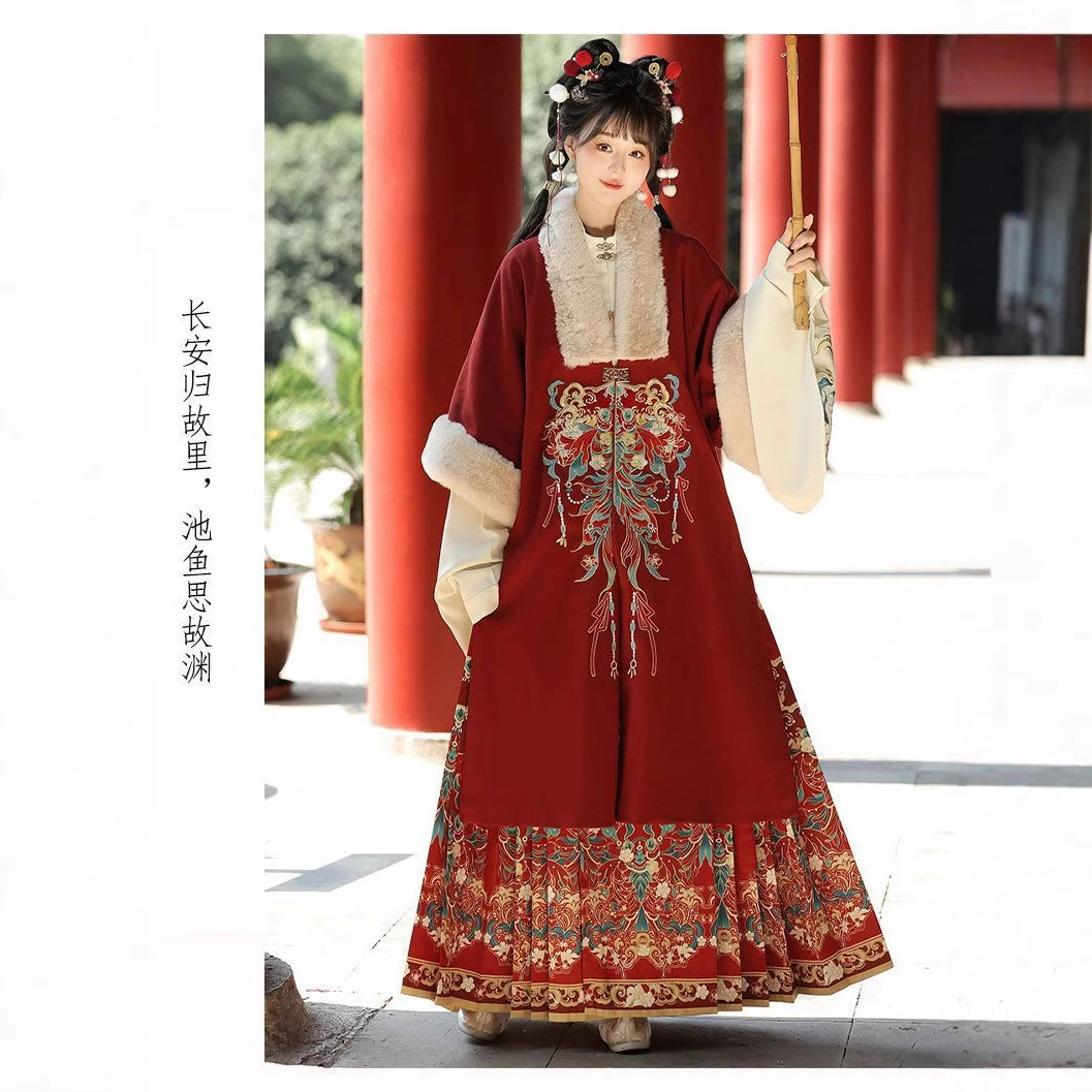 Зимний новый бархатный толстый вышивка