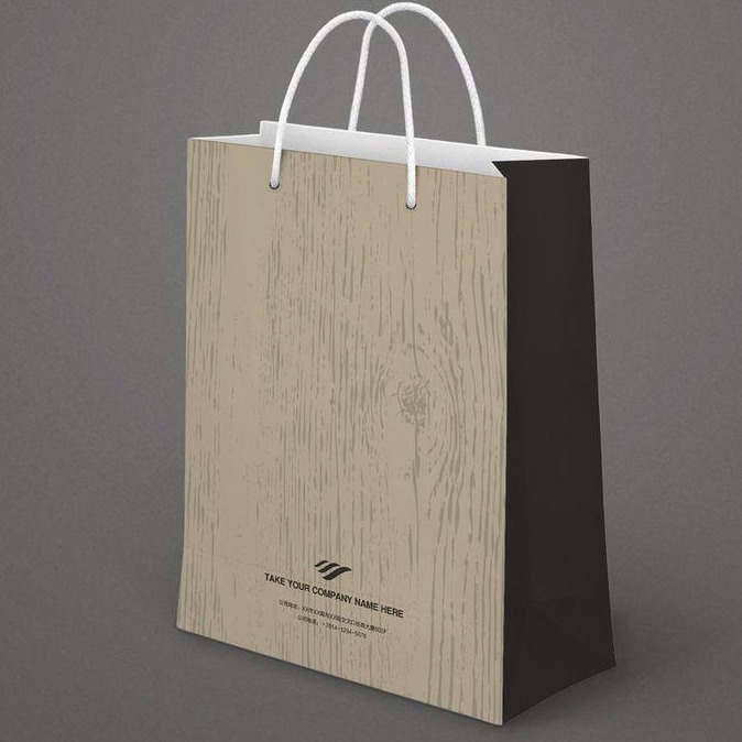 大批量印制覆膜纸袋一次性印刷成型太大可双接纸质手提袋子