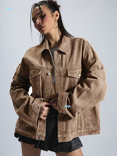 Casual Denim Jacket Long Sleeve Women's Casual Denim Jacket
