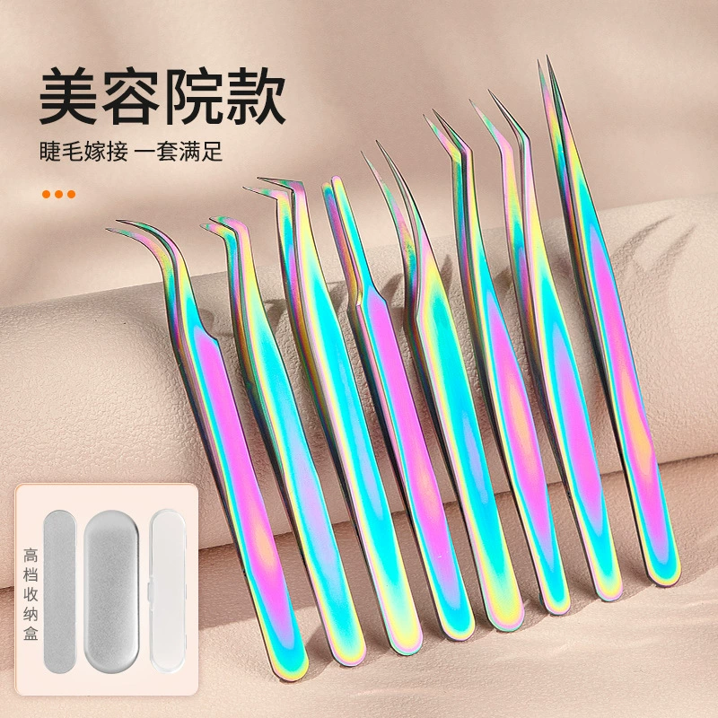 Накладные ресницы щипцы ресницы привитые зажимы для ресниц дельфины золотые перья зажимы цветущие щипцы набор инструментов оптом