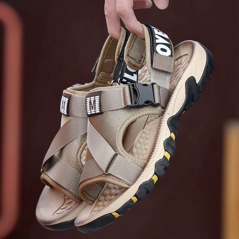 8822 Мужская обувь сандалии пляжная обувь Летняя тесьма ноги для отдыха на открытом воздухе Спорт больших размеров трансграничная сетка вьетнамская обувь прилив