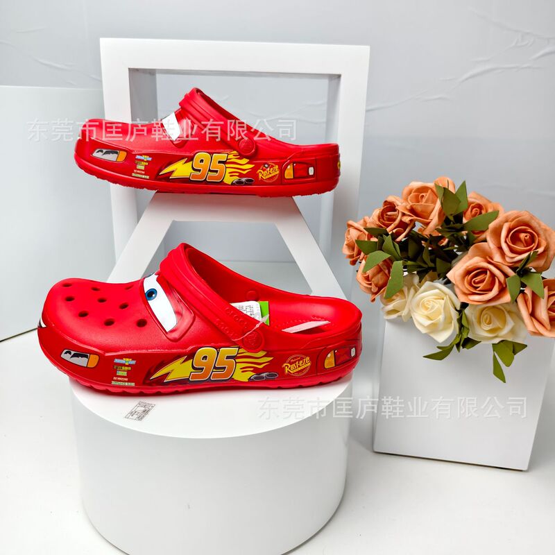 Cross Lightning Mcqueen Cartoon 95 Car Clogs Children's Shoes Unisex Couple Outdoor Non-Slip Beach Sandals Cross Lightning Mcqueen Cartoon 95 Car Clogs Children's Shoes Unisex Couple Outdoor Non-Slip Beach Sandals