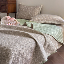 新疆棉双面全棉水洗床盖单件榻榻米床罩加厚炕盖床垫单件床单枕套