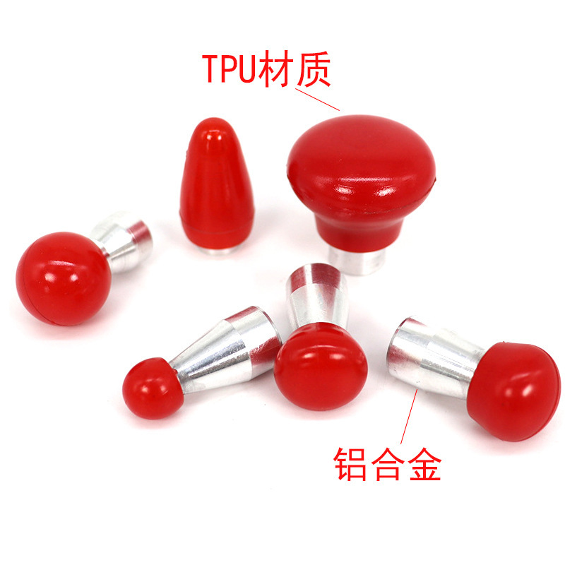 汽车凹陷修复工具钩子顶头顶坑敲击锤替换头整形配件凹坑包胶笔头|undefined