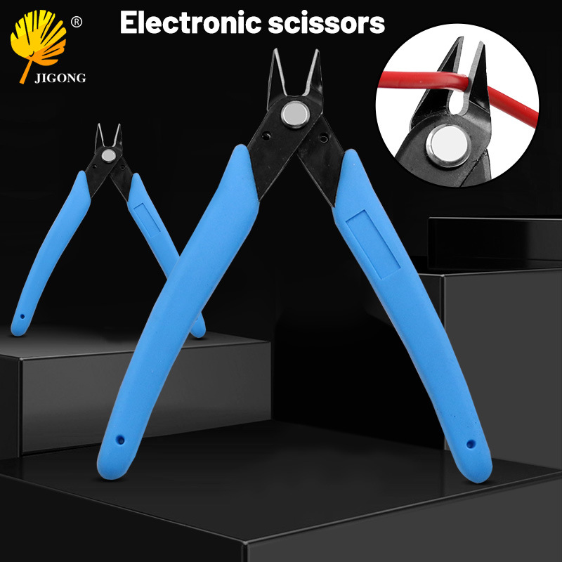 170II Diagonal pliers Electronic scissors Wire management pliers Jewelry pliers Electronic pliers Tools Matte handle mini manicure scissors