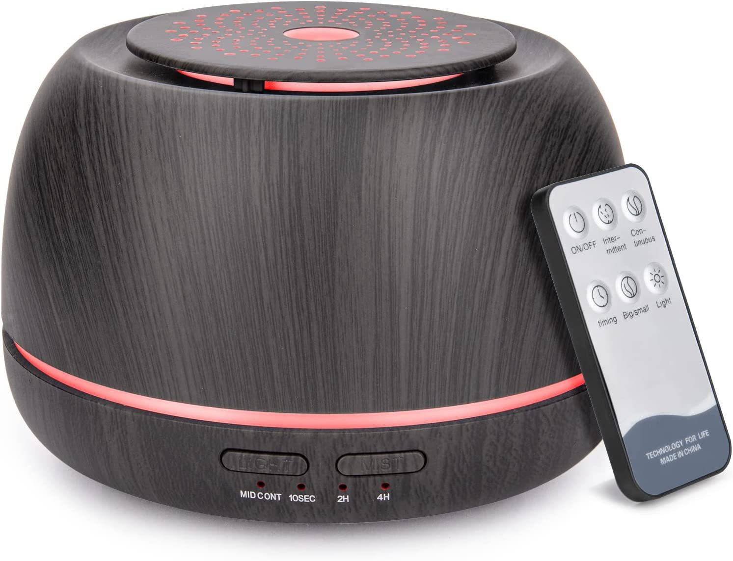 El comercio exterior de mini 300ml grano de madera de niebla fría aromaterapia humidificador USB coche lámpara de aromaterapia atomización ultrasónica máquina de aromaterapia