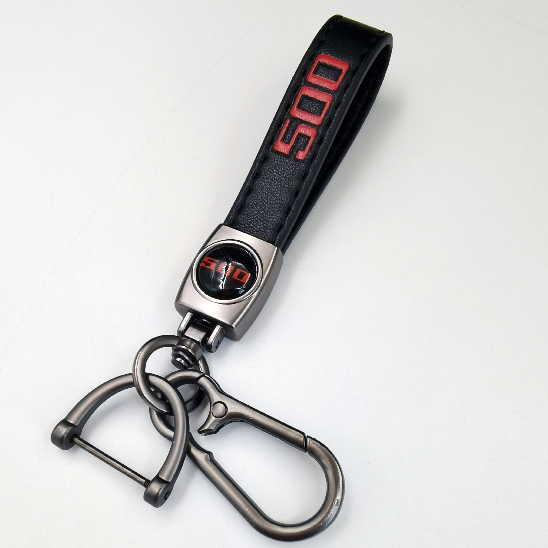 Keychain de piel de cordero transfronteriza logotipo de automóvil llavero de negocios hombre llavero colgante fábrica al por mayor