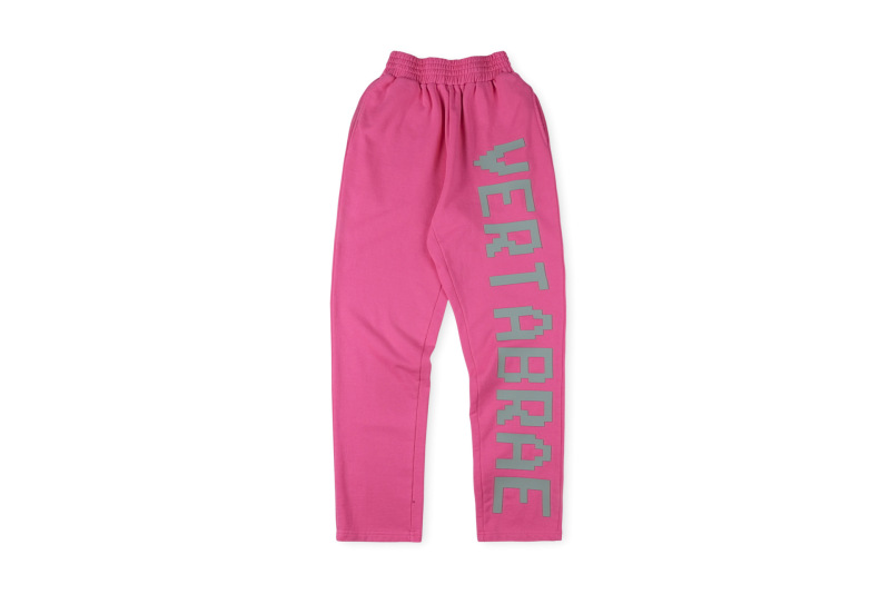 跨境外贸男女明星同款Vertabrae sweatpants镶钻立体字休闲长裤|undefined