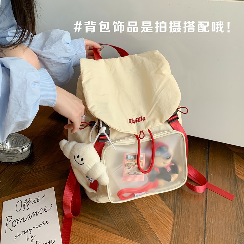 Nueva moda mochila femenina simple casual pequeña fresca y linda mochila escolar para estudiantes mochila de viaje de gran capacidad