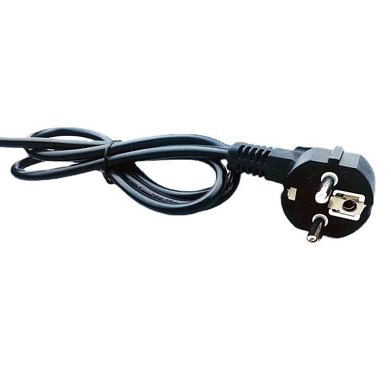 供应 欧标电源线插头欧规三芯弯头电源线打印机热水壶工厂直销