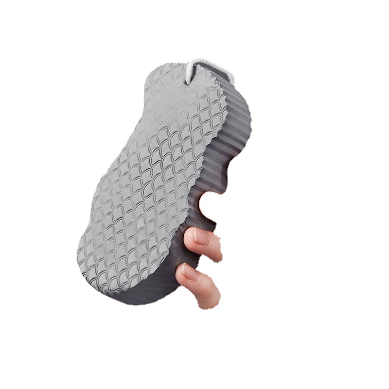 3D bebé esponja baño limpie el patrón de escala de pescado tridimensional Baño de esponja de baño no hace daño a la piel bebé sin dolor Baño