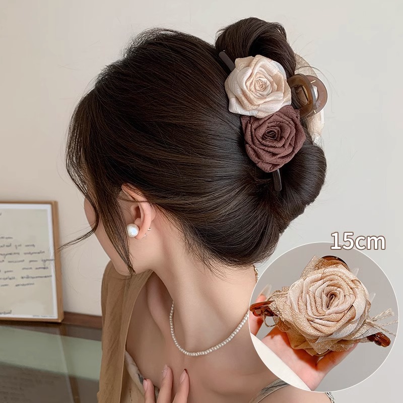 Clips de cabello de alta calidad para mujeres 2025, nuevo cabello de gama alta pequeño tamaño medio clip de agarre medio clip de cabello clip de tiburón tocado