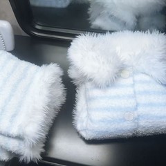 【条纹三色】秋冬季新款珊瑚绒睡衣女甜美风加厚双面绒家居服套装