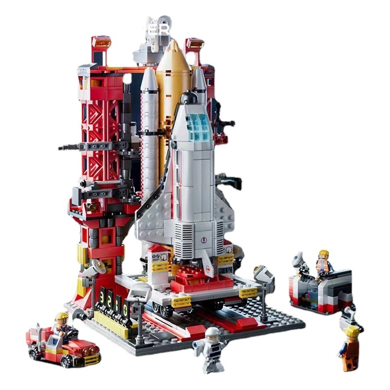 Los juguetes de bloques de construcción para niños del Día del Niño son compatibles con Lego Puzzle Aerospace Science and Education Partículas Regalo para niños de vacaciones al por mayor