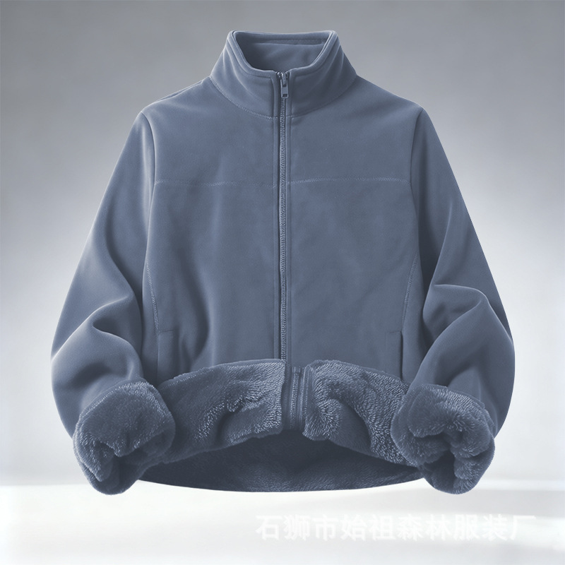 [Fleece and Thickeneding] Winter Polar Fleece Jacket for Men and Women, Outdoor Windproof and Cold-Resistant Sweatshirt, Warm Fleece Jacket 2025