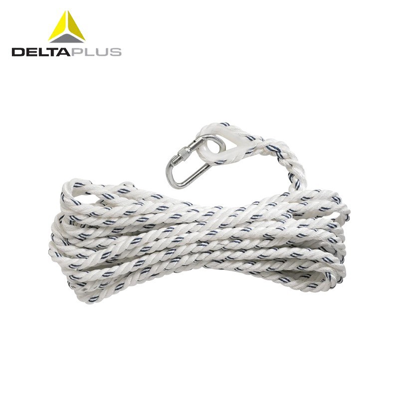 代尔塔 503315 3股聚酰胺定位锚绳 高空作业装备 坠落防护安全绳
