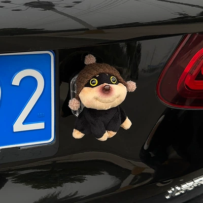Car ornaments, Car Tail Pendant Cartoon - dark-coffee-bee-dog-tail-hanging
