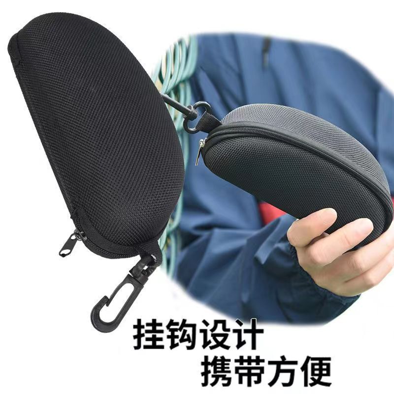 Factory direct new EVA zipper case sunglasses glasses box large black sunglasses compression glasses storage box