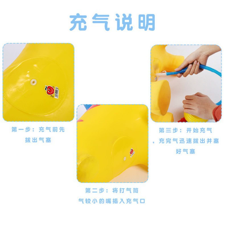 Inflatable painted flashing explosion-proof toy PVC for jumping, increased thickness, wholesale