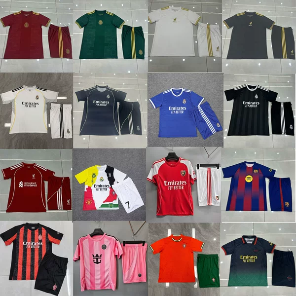 Barcelona Real Madrid Jersey Men's Football Uniform Custom Kidsren's Suit Arsenal Football T-Shirt Quick-Drying Football Shirt