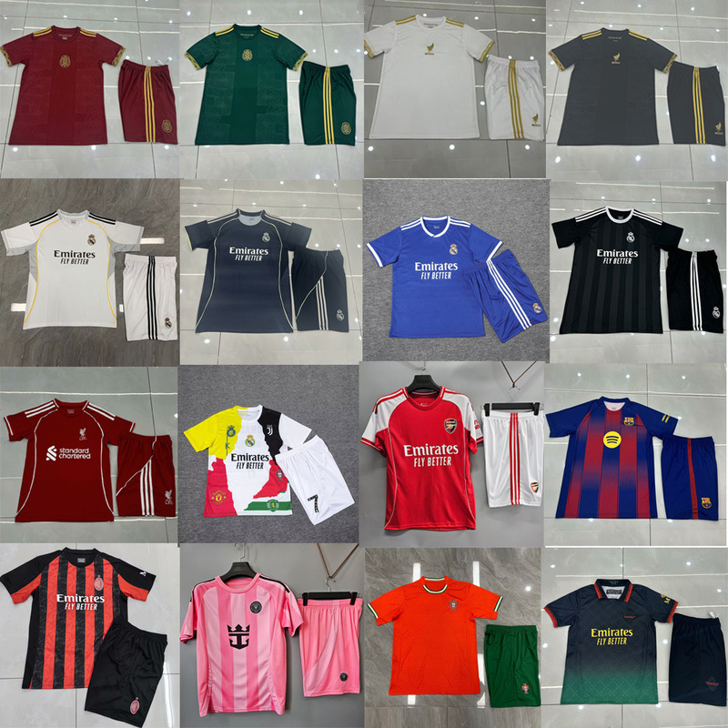 Barcelona Real Madrid Jersey Men's Football Uniform Custom Kidsren's Suit Arsenal Football T-Shirt Quick-Drying Football Shirt