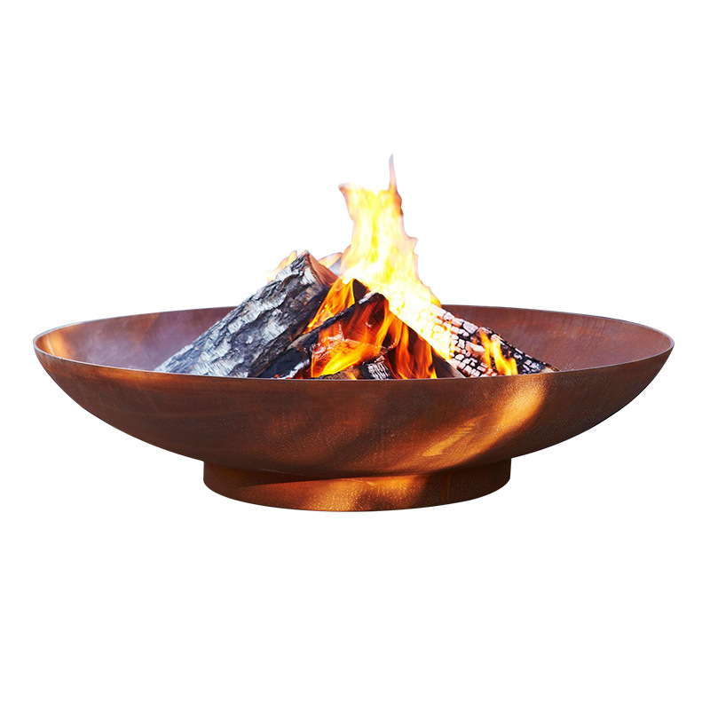 Hoguera de madera real de calefacción campamento de fiesta patio camping granja barbacoa estufa de fuego estilo moderno chimenea