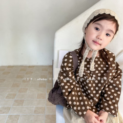 2024 Spring Children's Clothing New Arrival Children's Spring Wear Korean Style Fleece Shirt for Girls 122519