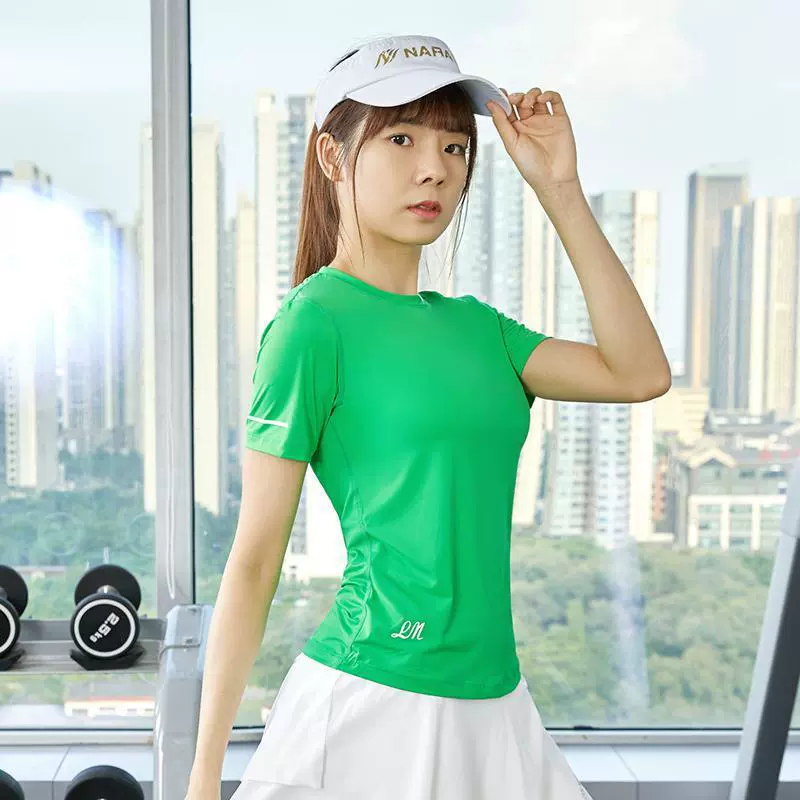 Весна и осень, лето на открытом воздухе носить бег с длинными и короткими рукавами Йога спортивная одежда для фитнеса быстрая сухая футболка Fangcan Dance To To для женщин