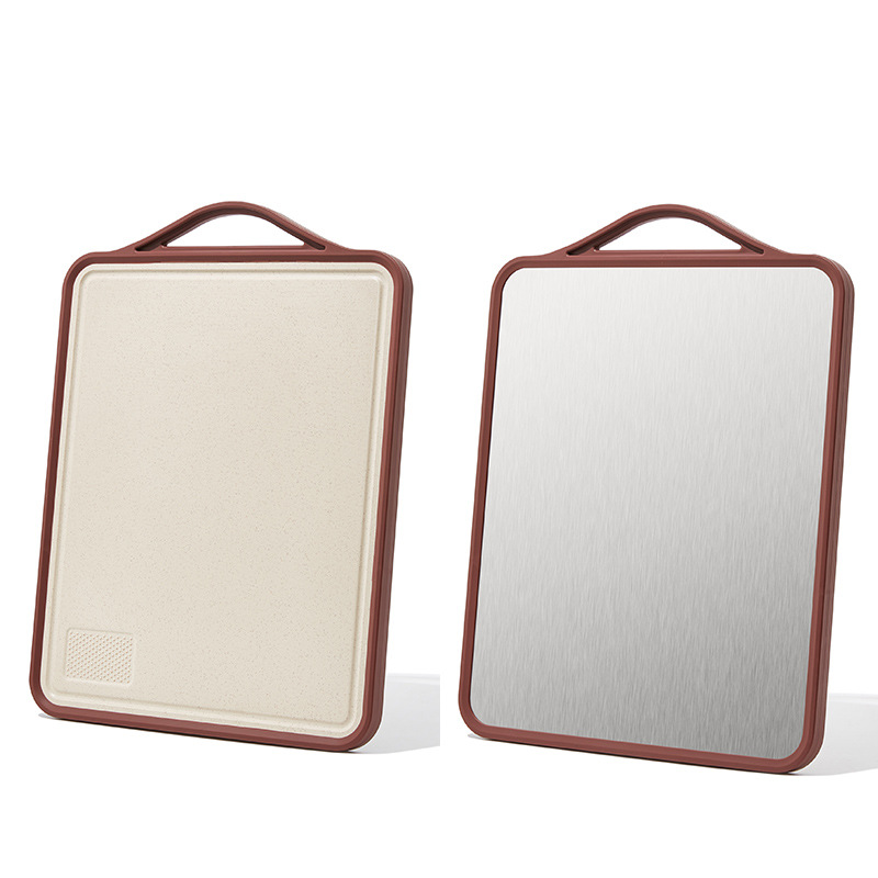 Antibacterial Cutting Board Stainless Steel Cutting Board Kitchen Chopping Board Classification Plastic Double-Sided Cutting Board Mildew-Proof Household Panel Sticky Board